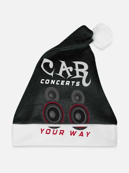 AUDIOLOGIST / CAR STEREO : Run Your System - Weihnachtsmütze - Schwarz/Weiß - Vorne