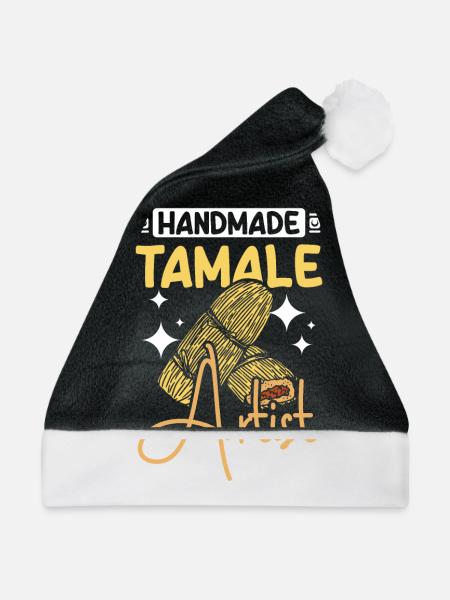 Handmade tamale artist - Weihnachtsmütze - Schwarz/Weiß - Vorne