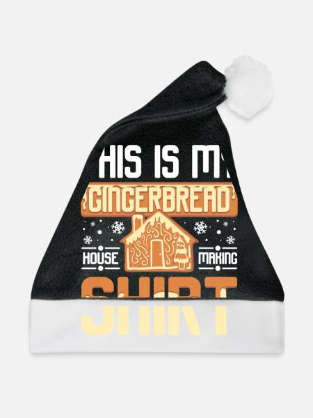 This is my gingabreadhouse making - Weihnachtsmütze - Schwarz/Weiß