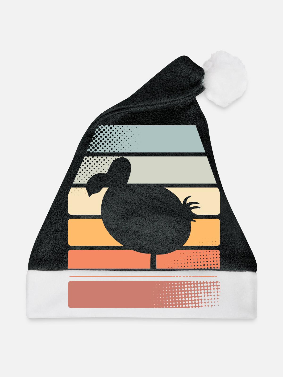 Dodo - Weihnachtsmütze - Schwarz/Weiß - Vorne