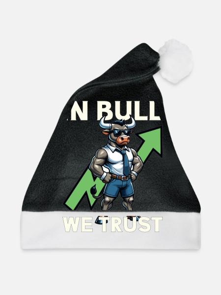 Börsenhändler, Forex-händler, Anlegerhandel - Weihnachtsmütze - Schwarz/Weiß