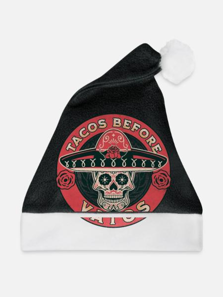 Taco - Weihnachtsmütze - Schwarz/Weiß - Vorne