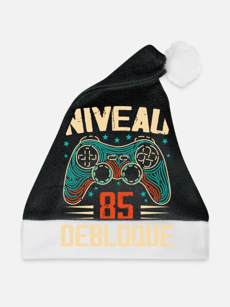 1939 Geschenke zum 85-jährigen Jubiläum, Abenteuer zum 85-jährigen Jubiläum - Weihnachtsmütze - Schwarz/Weiß - Vorne