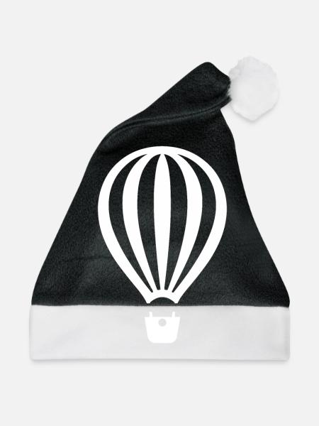 Luftballon - Weihnachtsmütze - Schwarz/Weiß - Vorne