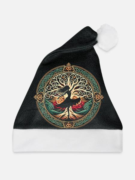 Irish Dancing Ireland Outfit Irish Music - Weihnachtsmütze - Schwarz/Weiß - Vorne