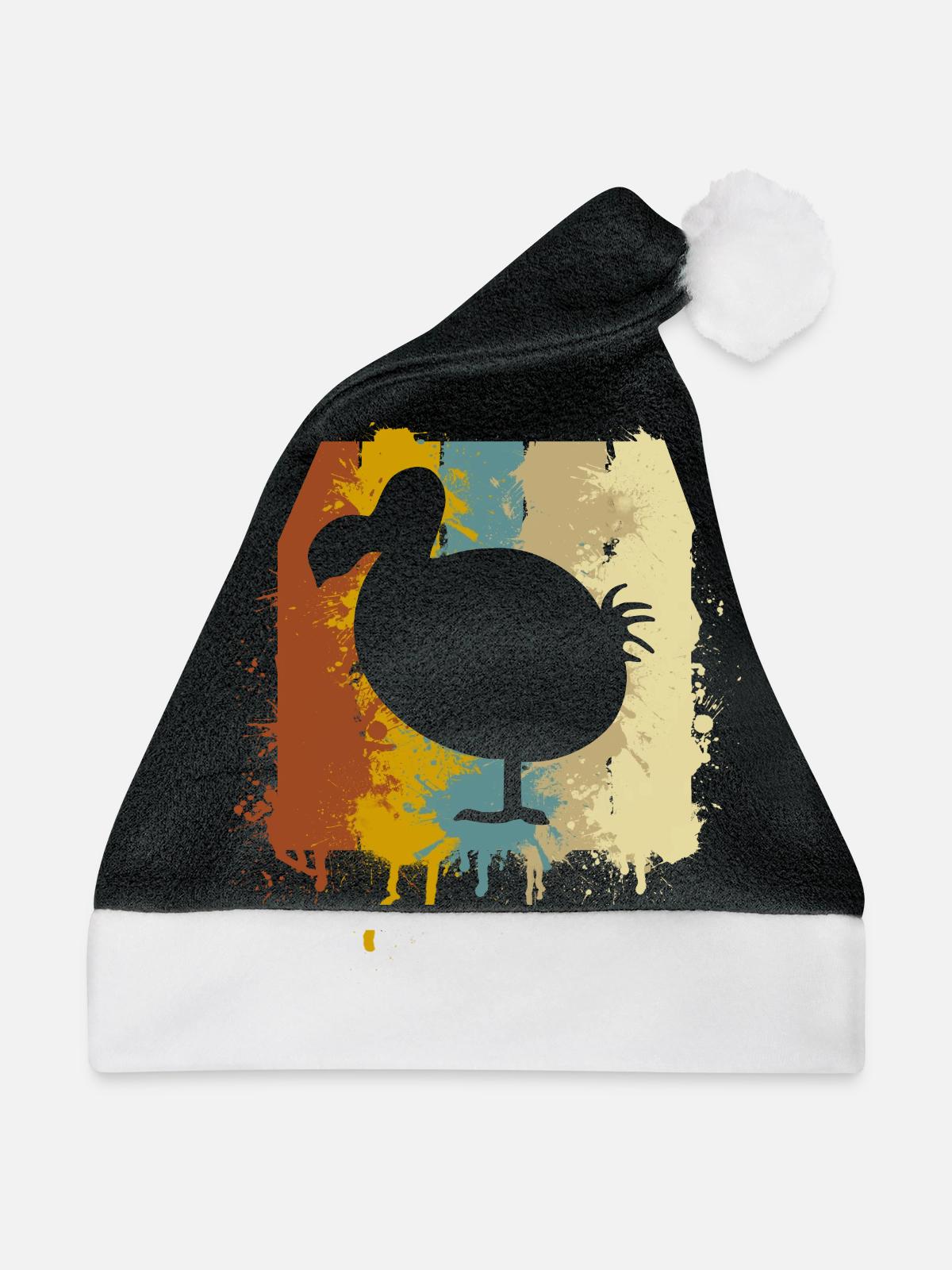 Dodo - Weihnachtsmütze - Schwarz/Weiß - Vorne