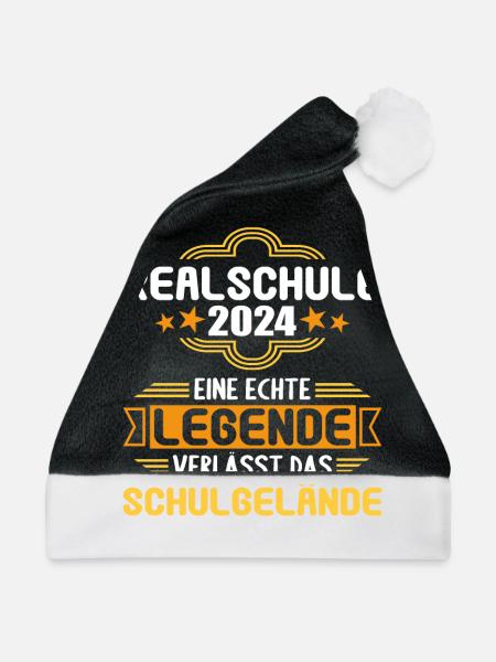 Realschule Junge Mädchen Realschule 2024 - Weihnachtsmütze - Schwarz/Weiß
