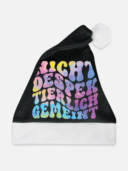 Nicht Despektierlich Gemeint - Weihnachtsmütze - Schwarz/Weiß