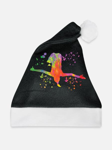 Turmspringen Synchronspringen Kunstspringen - Weihnachtsmütze - Schwarz/Weiß