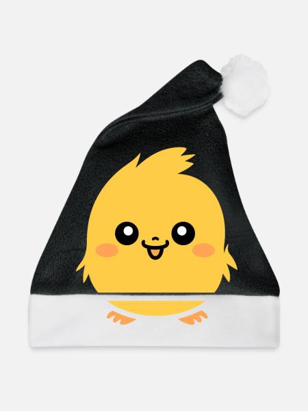 Küken - Weihnachtsmütze - Schwarz/Weiß