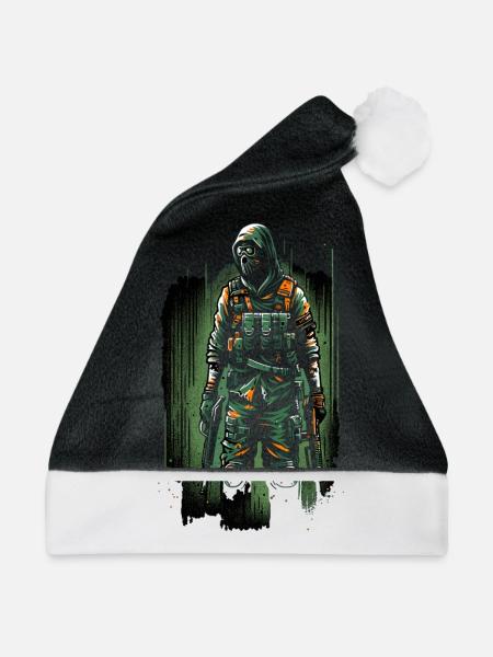 Horrorfilm-fan Zombie-horror Klassischer - Weihnachtsmütze - Schwarz/Weiß - Vorne
