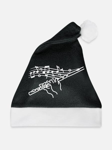 Painted Drawn flute - Weihnachtsmütze - Schwarz/Weiß