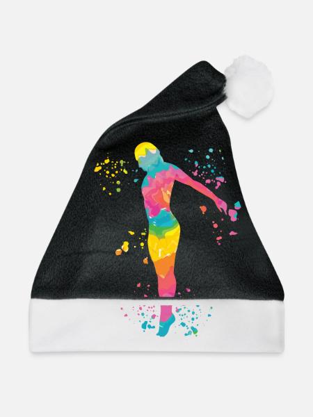 Synchronisierter Wassertaucher High Diver - Weihnachtsmütze - Schwarz/Weiß