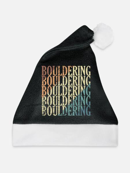 Bouldering Sportler - Weihnachtsmütze - Schwarz/Weiß