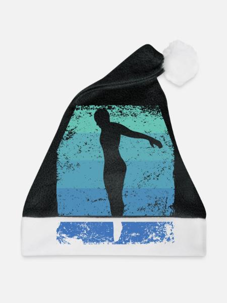 Synchronisierter Wassertaucher High Diver - Weihnachtsmütze - Schwarz/Weiß