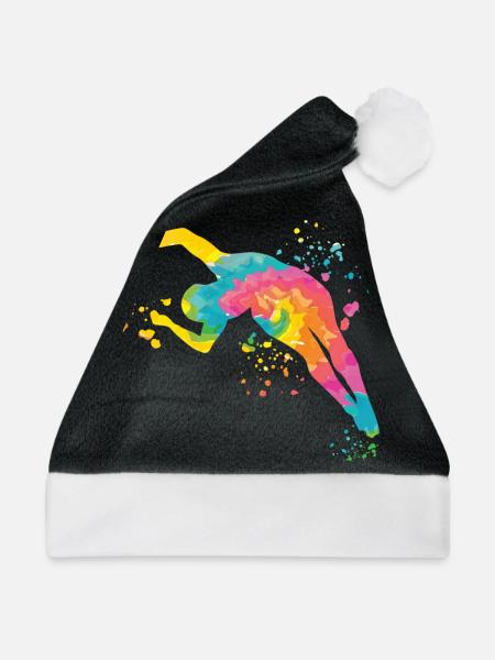 Synchronisierter Wassertaucher High Diver - Weihnachtsmütze - Schwarz/Weiß