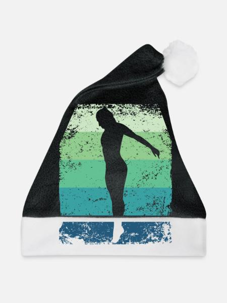 Synchronisierter Wassertaucher High Diver - Weihnachtsmütze - Schwarz/Weiß