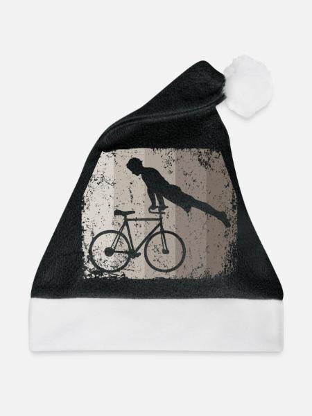 Kunstradfahren Kunstradfahrer - Weihnachtsmütze - Schwarz/Weiß