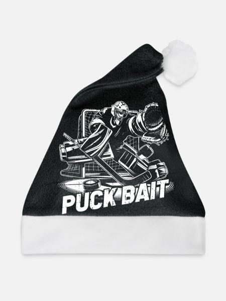 Eishockey Torwart - Weihnachtsmütze - Schwarz/Weiß