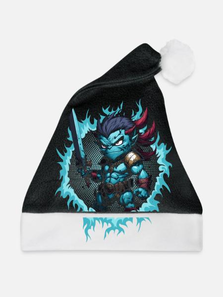 Der Monsterkrieger - Weihnachtsmütze - Schwarz/Weiß