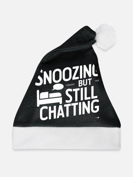 Sprechen Im Schlaf, Somniloquy, Sprechen Im - Weihnachtsmütze - Schwarz/Weiß - Vorne