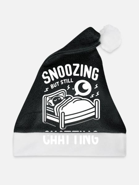 Sprechen Im Schlaf, Somniloquy, Sprechen Im - Weihnachtsmütze - Schwarz/Weiß - Vorne