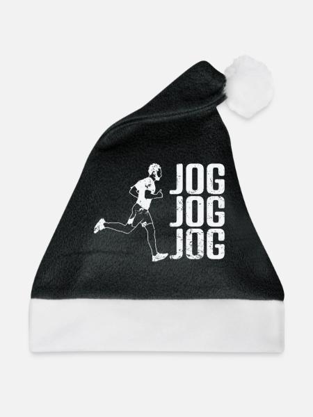 Jogging Joggen - Weihnachtsmütze - Schwarz/Weiß