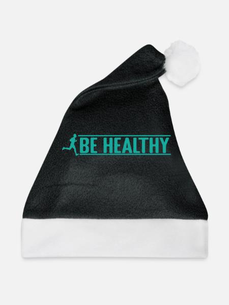 Be Healthy Joggen - Weihnachtsmütze - Schwarz/Weiß