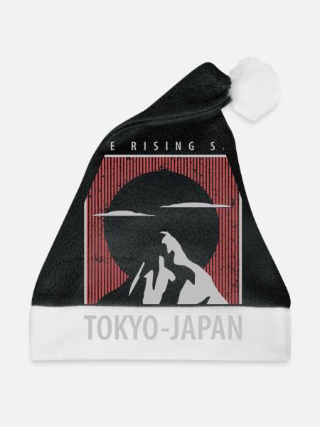 Tokyo Japan - Weihnachtsmütze - Schwarz/Weiß - Vorne
