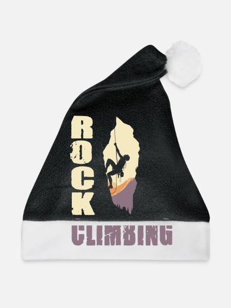 Rock Climbing - Weihnachtsmütze - Schwarz/Weiß