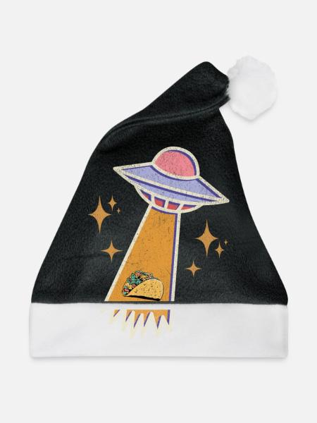 Ufo Taco - Weihnachtsmütze - Schwarz/Weiß