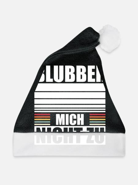 Blubber Mich Nicht Zu Kein Interesse Misanthrop - Weihnachtsmütze - Schwarz/Weiß - Vorne