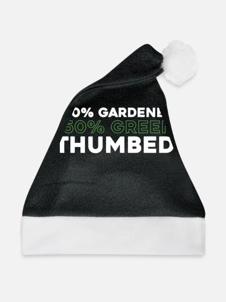 Hobbygärtner Garten - Weihnachtsmütze - Schwarz/Weiß