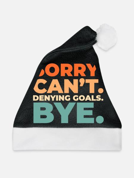Eishockey Torwart - Weihnachtsmütze - Schwarz/Weiß