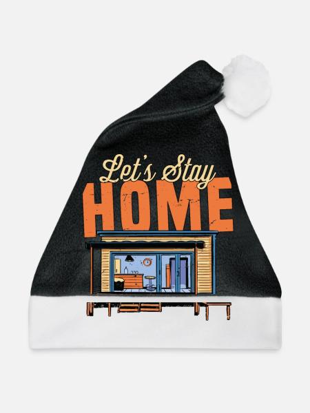 Introverts Let's Stay Home Introverted Introverted - Weihnachtsmütze - Schwarz/Weiß