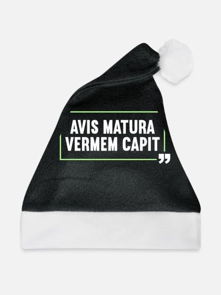 Lateinisch Lustiger Latein Spruch - Weihnachtsmütze - Schwarz/Weiß