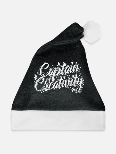 Captain of Creativity - Weihnachtsmütze - Schwarz/Weiß