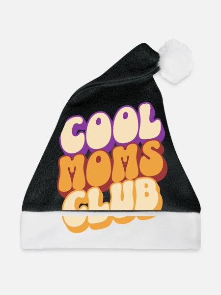 Cool Moms Club Mama Muttertag - Weihnachtsmütze - Schwarz/Weiß