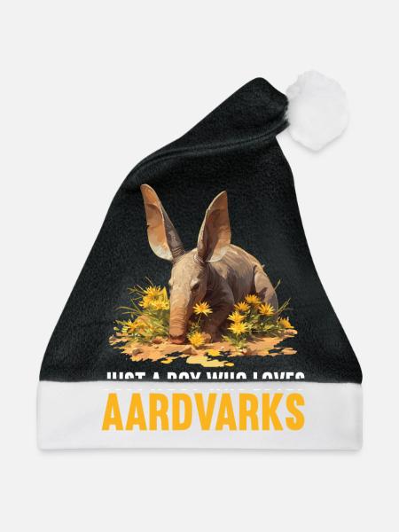 Erdferkeln Erdferkel - Weihnachtsmütze - Schwarz/Weiß