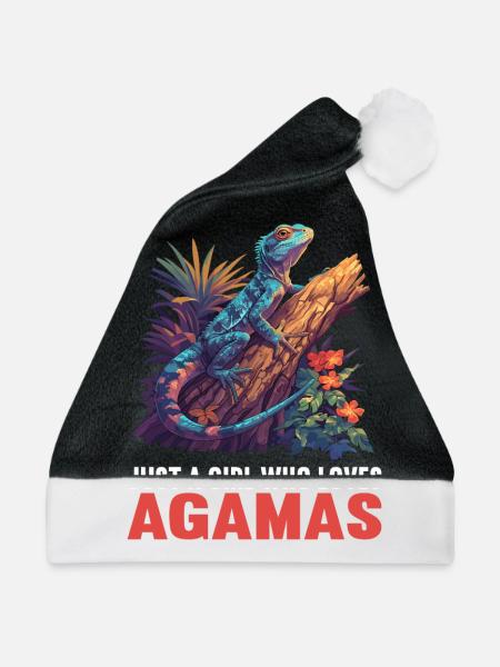 Agamen Agame - Weihnachtsmütze - Schwarz/Weiß