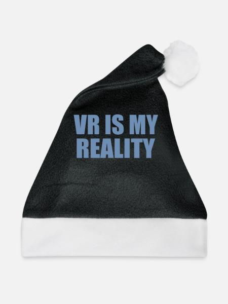VR is my REALITY - Weihnachtsmütze - Schwarz/Weiß - Vorne