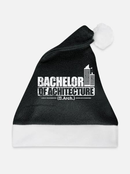 Bachelor of Architecture Baukunst - Weihnachtsmütze - Schwarz/Weiß