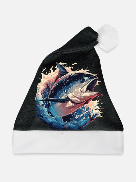 Tuna Thunfische Thunfisch - Weihnachtsmütze - Schwarz/Weiß