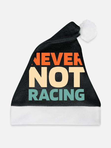 Dragster Drag Race - Weihnachtsmütze - Schwarz/Weiß - Vorne