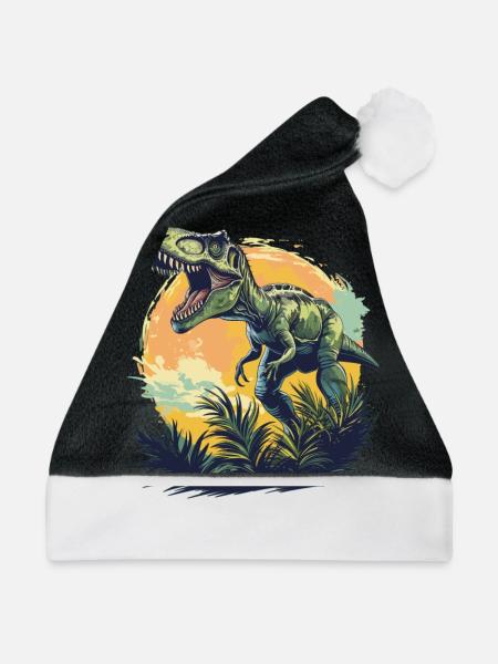 Allosaurier Allosaurus - Weihnachtsmütze - Schwarz/Weiß