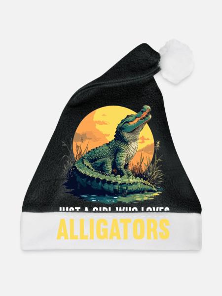 Alligatoren Alligator - Weihnachtsmütze - Schwarz/Weiß