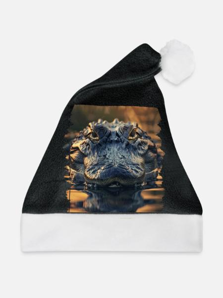 Alligatoren Alligator - Weihnachtsmütze - Schwarz/Weiß