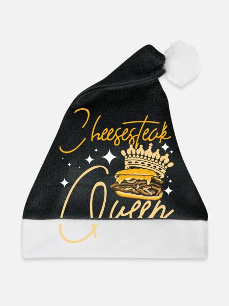 Philly Cheesesteak Queen - Weihnachtsmütze - Schwarz/Weiß