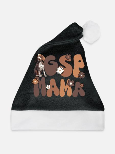 Deutsch Kurzhaar Groovy Gsp Mama - Weihnachtsmütze - Schwarz/Weiß