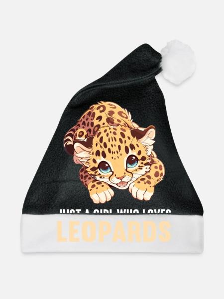 Leoparden Leopard - Weihnachtsmütze - Schwarz/Weiß